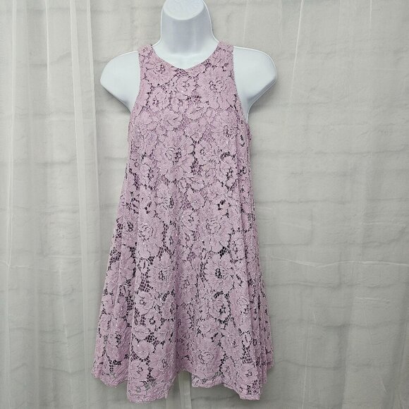 Altar'd State Lavender Lace Floral Tunic Tank Boho Coquette XS - Picture 11 of 11